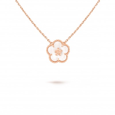 VAN CLEEF ARPELS LUCKY SPRING PENDANT, PLUM BLOSSOM VCARP9X100
